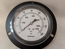 PRESSURE GAUGE 0-160PSI 3.5", FRONT FLANGE CASE 1/4"NPT CBM