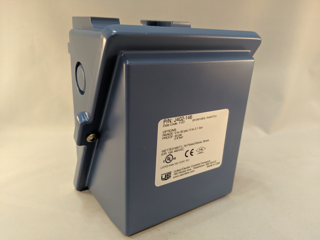 402 SERIES PRESSURE SW BRASS 1/4"NPT 0-30PSI