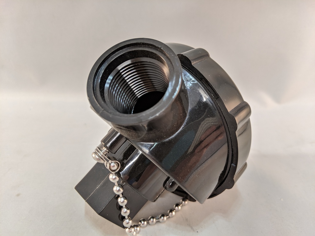 BLACK POLYPROPOLENE WEATHERHEAD (QTY= 5+) PT-30