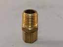 T/C COMPRESSION FITTING, 1/4"TUBE X 1/4"NPT, BRASS COMPRESSION