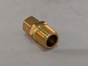 T/C COMPRESSION FITTING, 1/4"TUBE X 1/4"NPT, BRASS COMPRESSION
