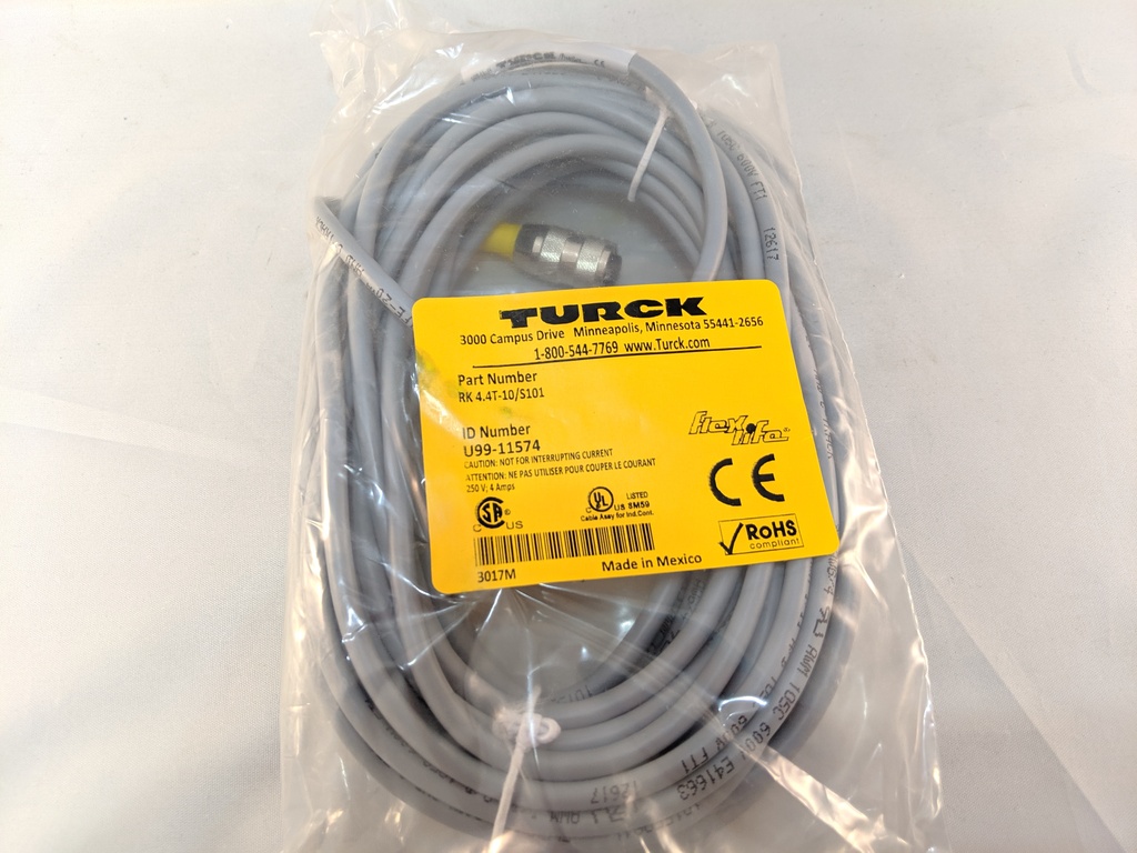 TURCK QUOTE 31660 (GLOBE MACHINE) RK 4.4T-10/S101