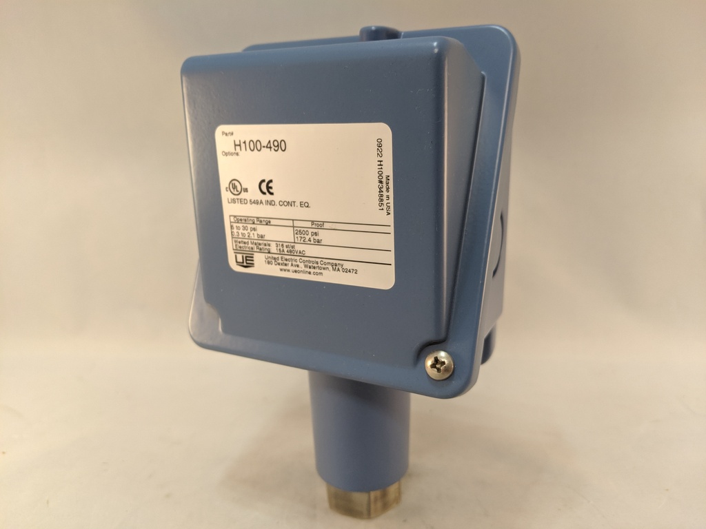 UEC 100 SERIES PRESSURE SWITCH 5-30PSI