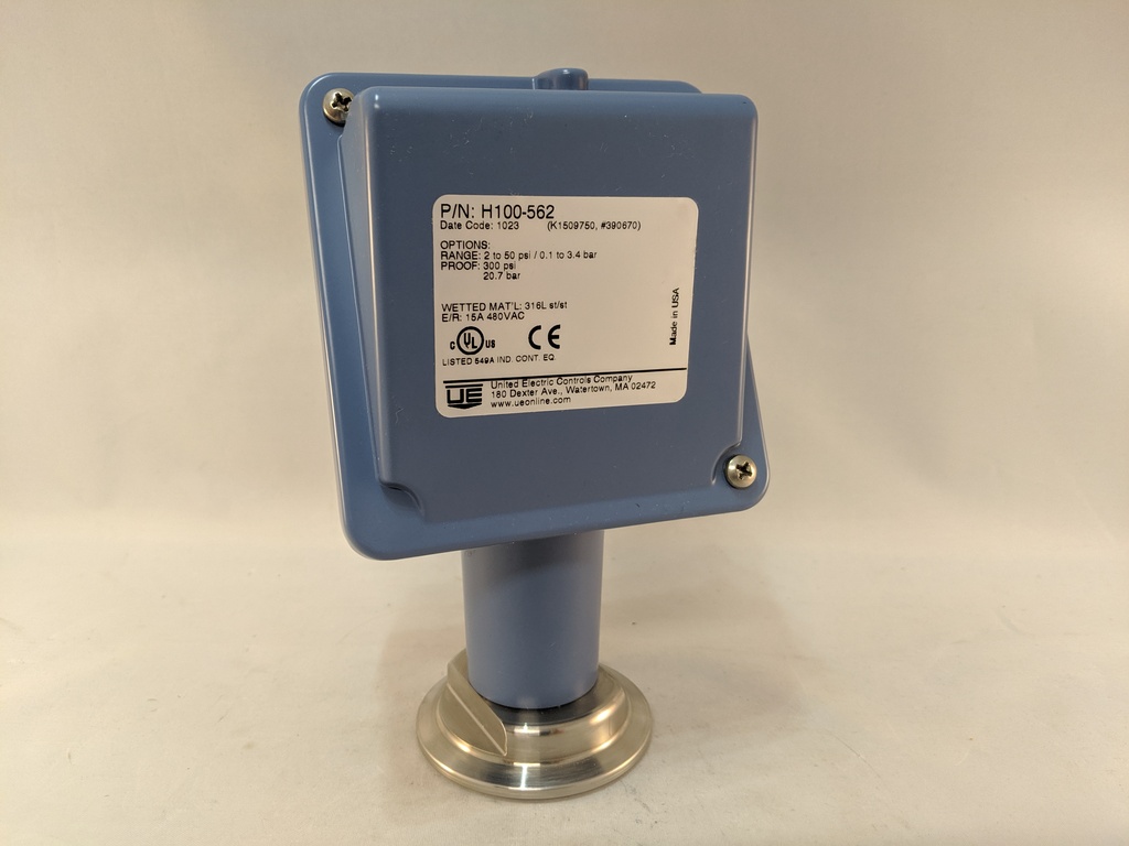 UEC 100 SERIES PRESSURE SWITCH 2-50PSI 1/2"NPT
