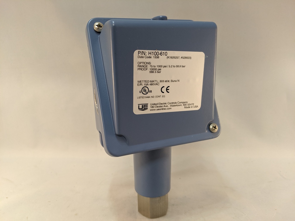 UEC 100 SERIES PRESSURE SWITCH 75-1000PSI
