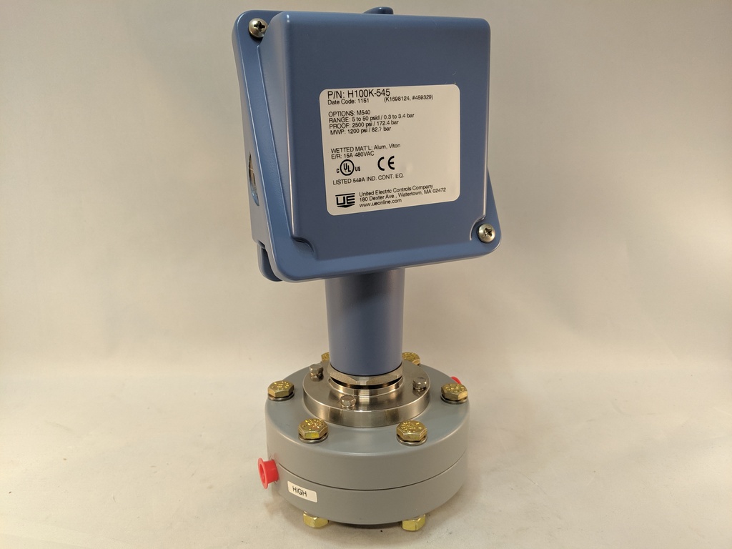 UEC 100 SERIES D/P SWITCH 5-50PSID NEMA 4X ALL VITON CONST