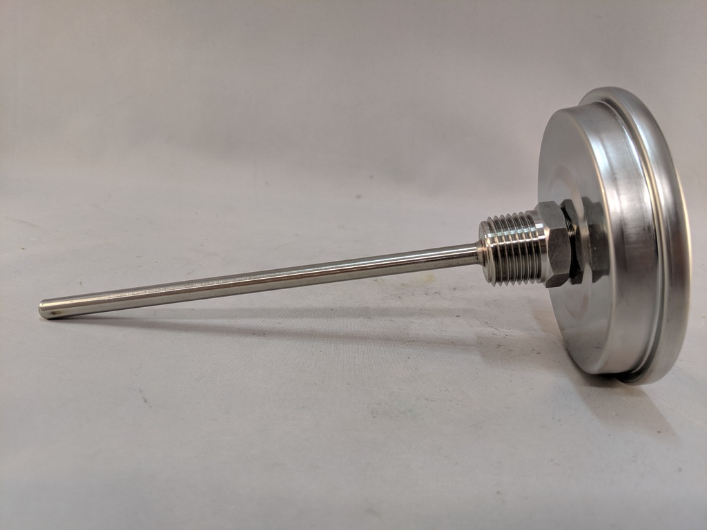 NOSHOK BI-MET THERM 3"DIAL 1/2"NPT BACK 6"STEM 0-250F/C