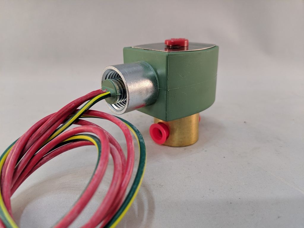 ASCO GENERAL SERVICE N.O. SOLENOID VALVE BRASS 1/8"NPT 24VDC 8262G014 24/DC