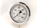 3000PSI PRESSURE GAUGE 2.5"L.F. 1/4"LM 1.5% ACCURACY SS TUBE