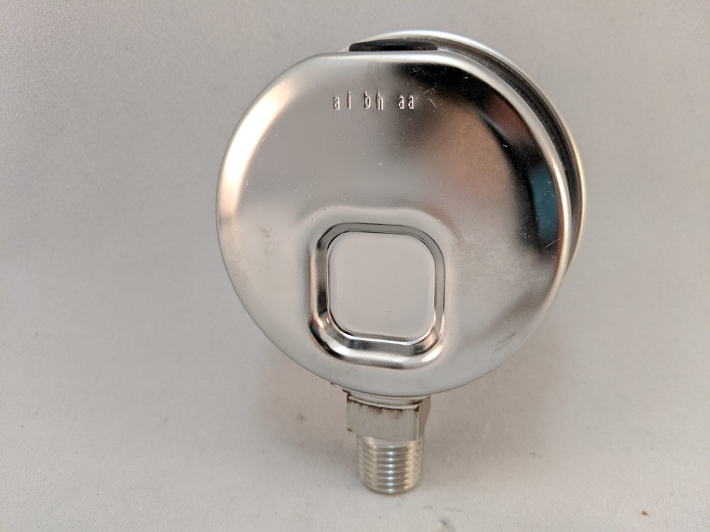 3000PSI PRESSURE GAUGE 2.5"L.F. 1/4"LM 1.5% ACCURACY SS TUBE