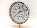 PRESSURE GAUGE 0-160 PSI 3.5" 1/4"BOTTOM CONNECT 2% ACCURACY