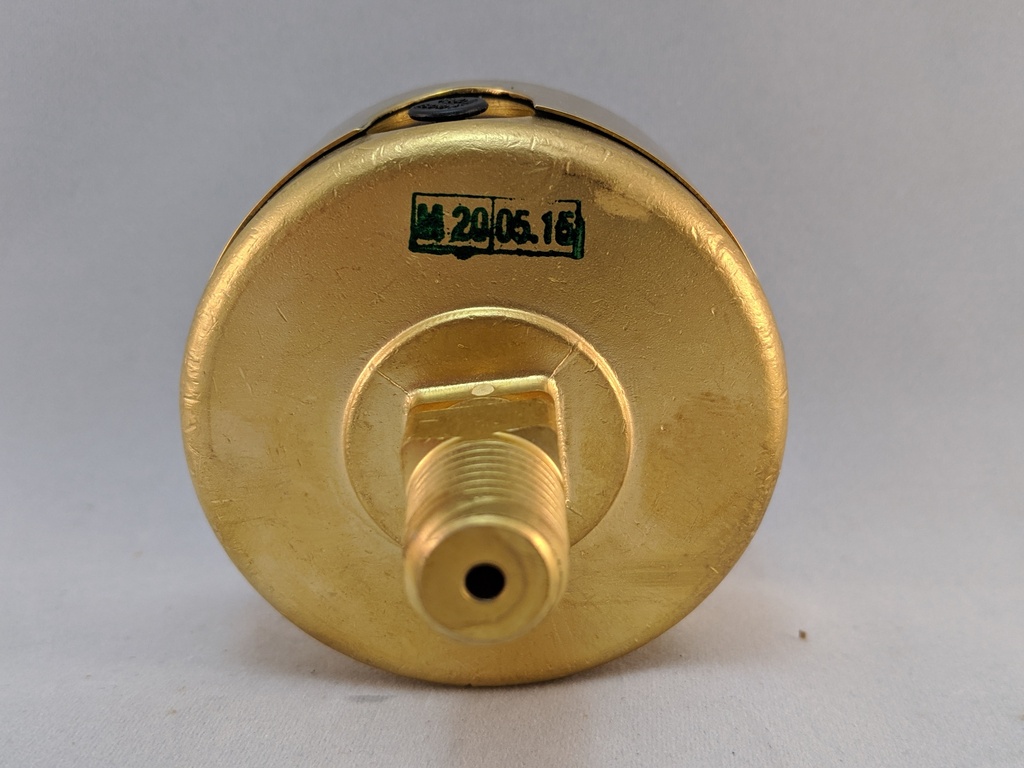 VACUUM GAUGE 2.5"L.F. 1/4"CBM 1.5% ACCURACY BRONZE TUBE