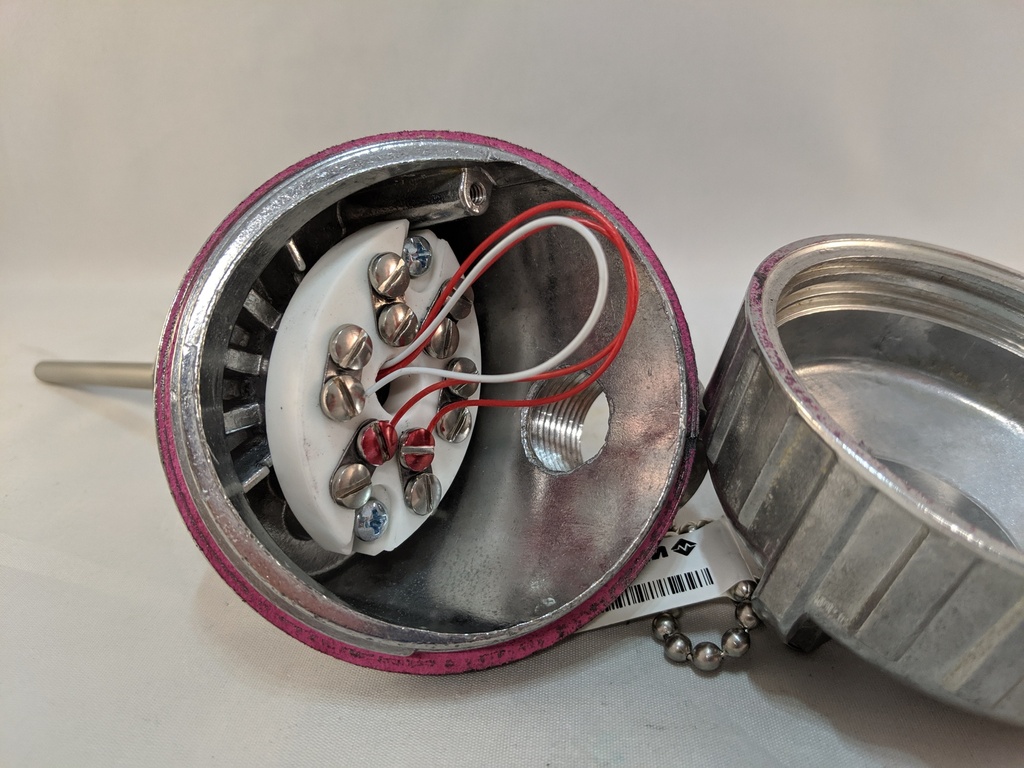 3-WIRE RTD W/CAST ALUM CONNECTION HEAD 3.5"SS SHEATH 1/2"NPT