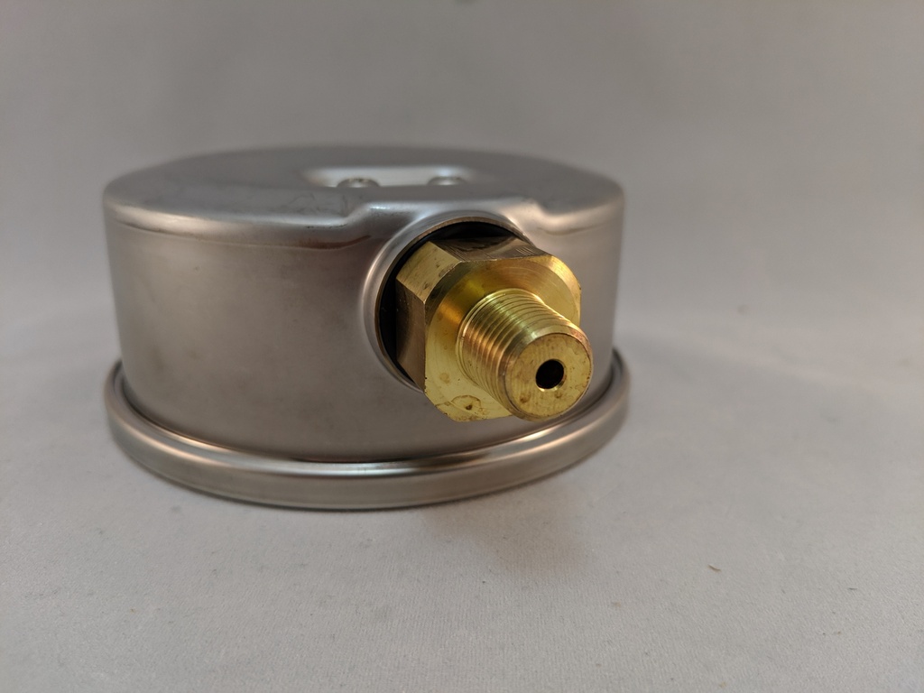 PRESSURE GAUGE 4", L.F. 1/4" BTM, 1% ACCURACY BRNZ, 0-30PSI/KPA
