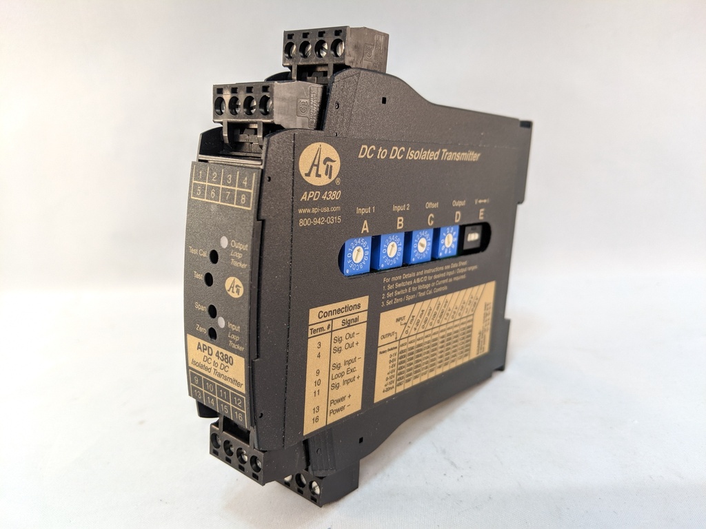 DIN MOUNT DC/DC TRANSMITTER FIELD RANGEABLE 9-30VDC POWER