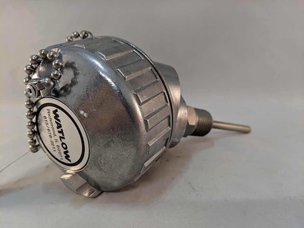 3-WIRE RTD W/CAST ALUM CONNECTION HEAD 2"SS SHEATH 1/2"NPT