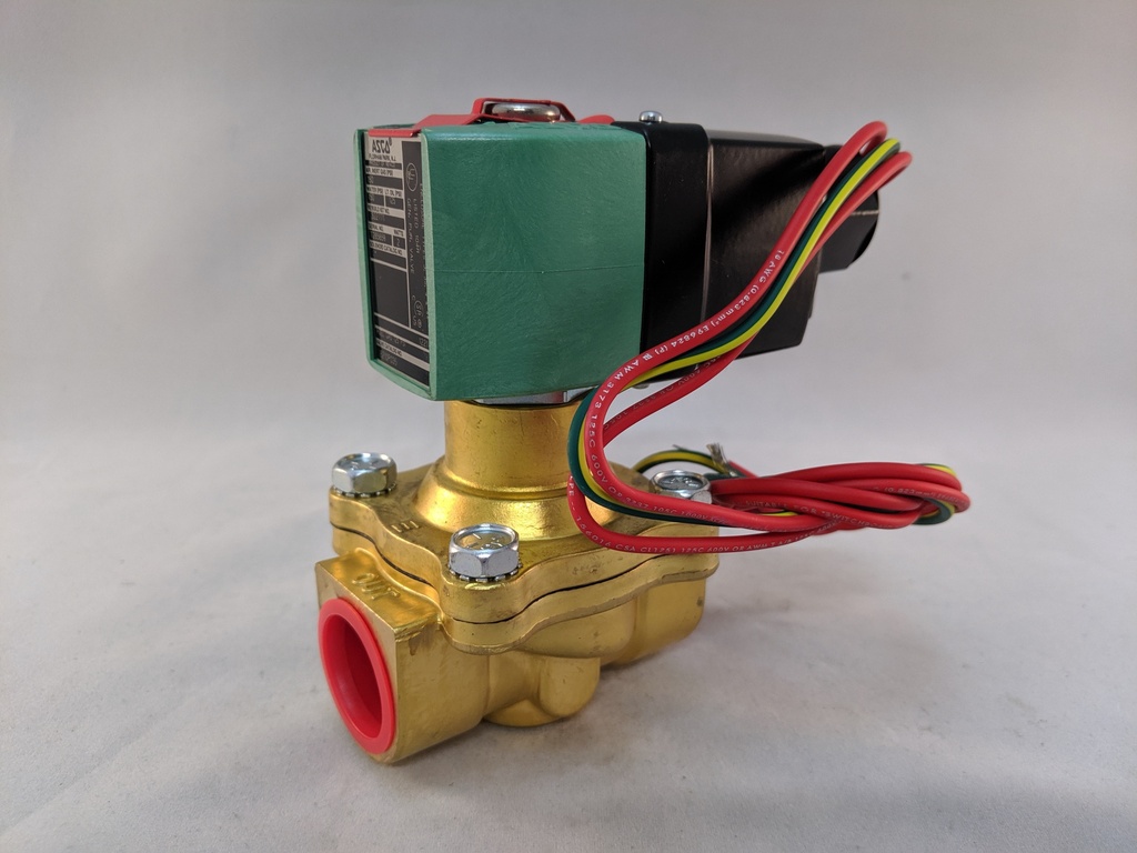 NEXT GEN SOLENOID VALVE 3/4" 2-WAY N.O. BRASS 100-240VAC/DC
