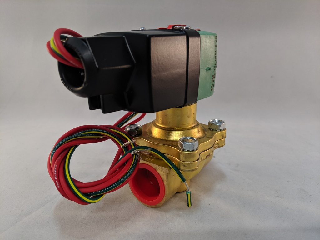 NEXT GEN SOLENOID VALVE 3/4" 2-WAY N.O. BRASS 100-240VAC/DC
