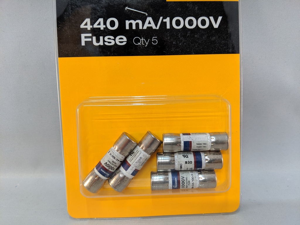 FUSE 440mA 1000V FAST BLISTER PACK QTY 5 FLUKE DMM44/100 DMM 44/100 203411