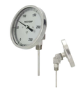 Industrial Bimetal Dial Thermometer 5" Dial, Adjustable Angle/Reset, 9" STEM,  1/2" NPT,   0/150°F, Polycarbonate Window, Silicone Filled