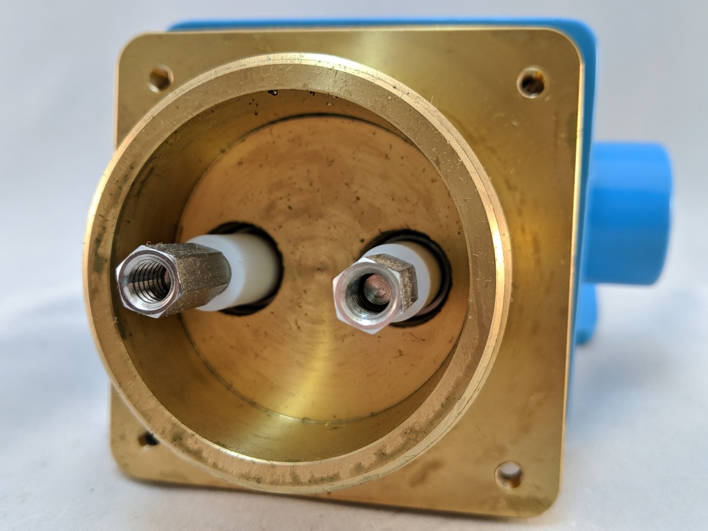 ELECTRODE FITTINGS 2 ELECTRODES RED BRASS