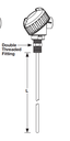 RTD Sensor Style RR Style RTD with Double Fitting