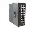 N-TRON 18-Port Gigabit Managed Industrial Ethernet Switch (16 10/100/1000BaseT RJ45 Ports, 2 Dual Mode 100/1000Base SFP Expansion Slots)