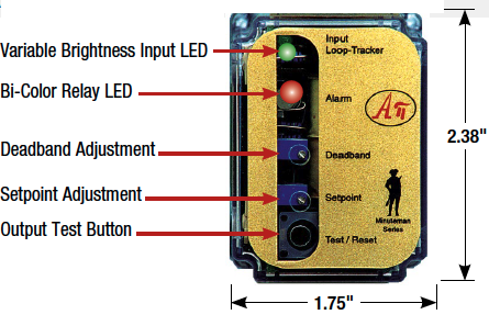 API 1080 G Series DC Input Isolated Alarm, Field Rangeable