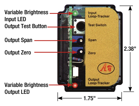 API4003GI Series Potentiometer Input to DC Transmitter, Fully Isolated