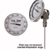Bi- Metal Thermometer, 5 inch dial with Adjustable Angle, 304SS wetted parts, 2.5" Stem, 0/250F, 1/2"NPT, AA575R