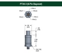 PT30-3 (6-Pin Bayonet)