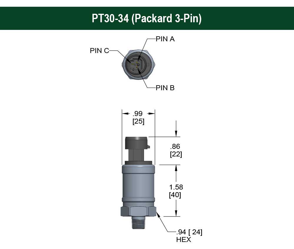 PT30-34 (Packard 3-Pin)