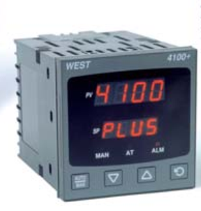 WEST 1/4 DIN TEMPERATURE CONTROLLER, UNIVERSAL INPUT, RELAY OUTPUT, 100-240VAC, Red Upper & Lower Display