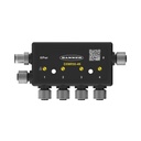 DXMR90-4K IO Link Master/Controller. Power: 12-30 V dc. Female M12 (D-Code Ethernet). IP67, IP68. Ethernet IP, Modbus TCP, and Profinet. Includes: STP-M12D-406