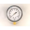 PRESSURE GAUGE, 2.5" DIAL, 1/4" NPT BOTTOM CONNECT, 0-100" H2O
