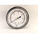 VACUUM GAUGE, 2.5" DIAL, 1/4" NPT CENTER BACK CONNECT, 0/30" H2O VACUUM