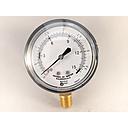 PRESSURE GAUGE 2.5" DIAL, 1/4" NPT BOTTOM CONNECT, 0-15" WATER