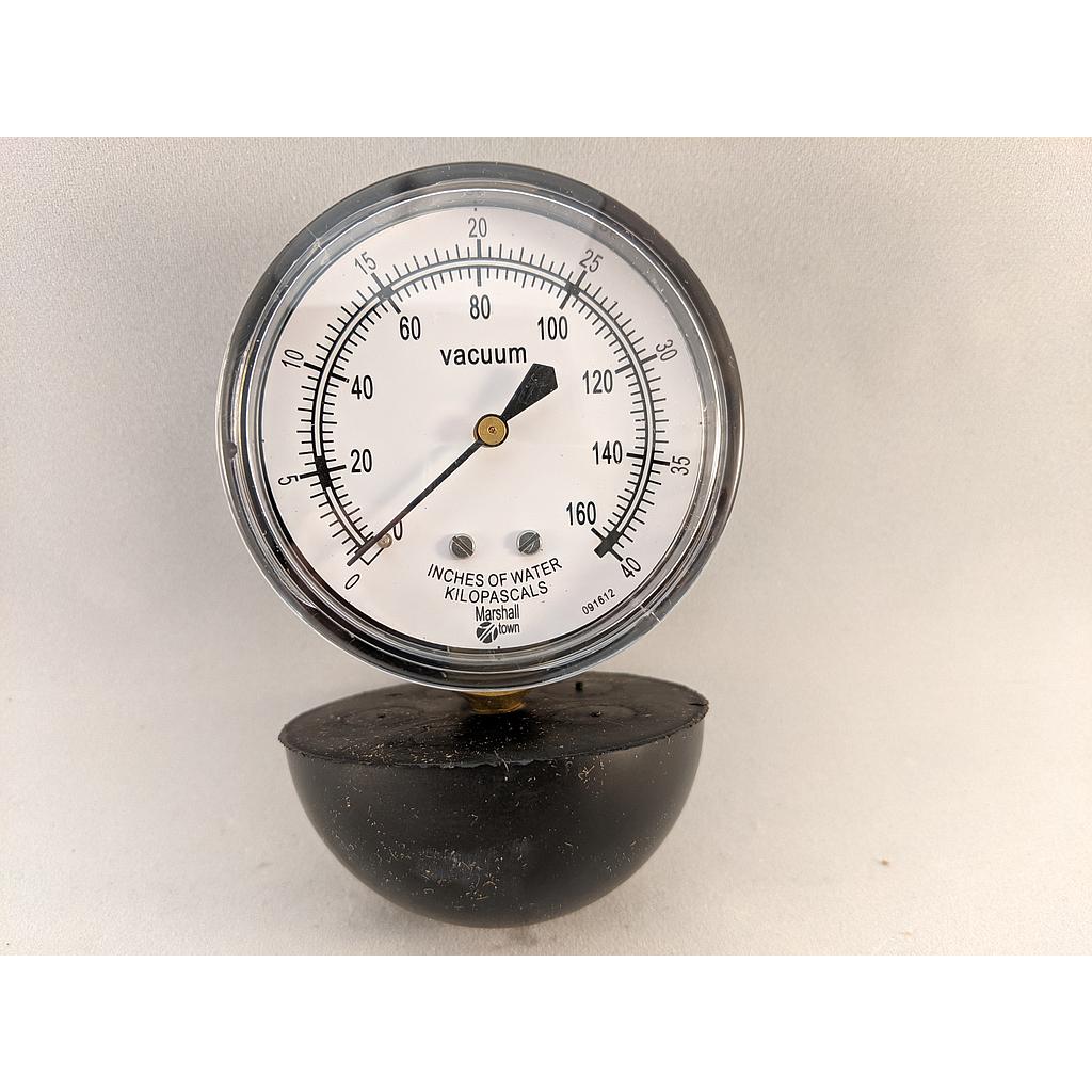 VACUUM CLEANER TEST GAUGES, 2.5"