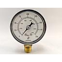 Marsh Pressure Gauge, 0-200 PSI, 1.5" Dial, Black Steel Case, 1/8" Bottom Mount, 2% Accuracy