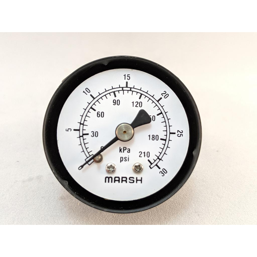 PRESSURE GAUGE 0-30 PSI 1.5" 1/8"CBM 2% ACCURACY