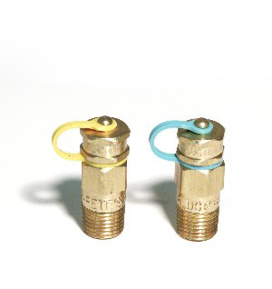 Pete's Plug, 1.5" Long Brass Body and Cap, Nordel Core, 1/4" NPTM