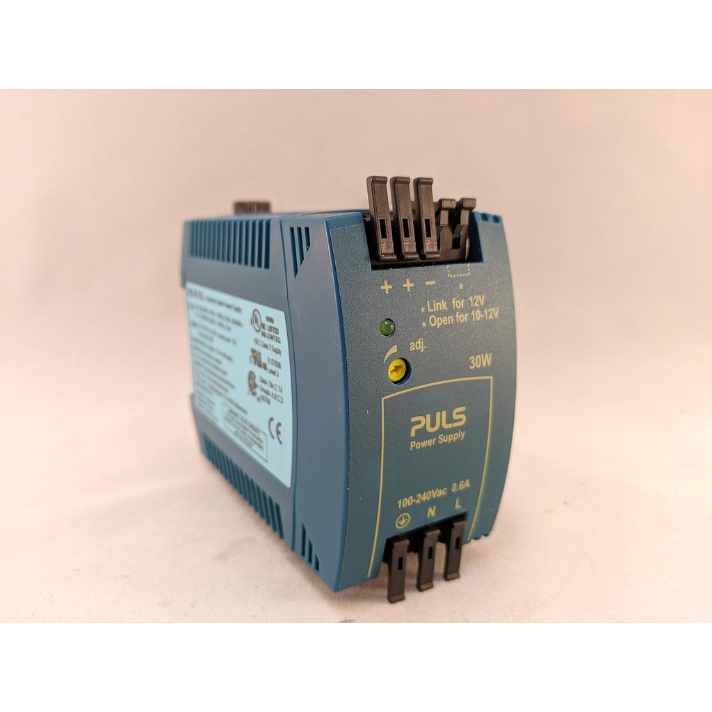 PULS Power Supply, 30W, 100-240VAC 1PH, 10-12VDC, 3-2.5A