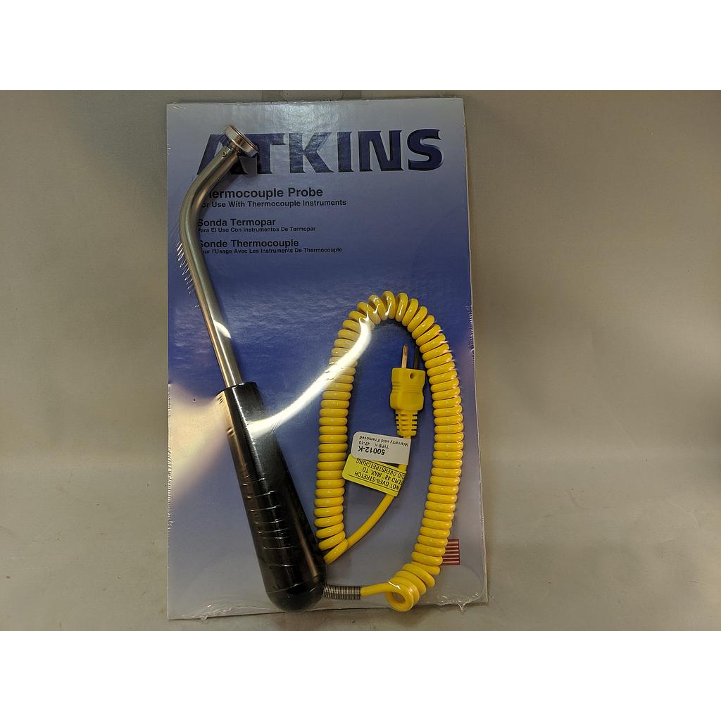 ATKINS TYPE K SURFACE PROBE W/4'COILED LEAD AND MINI-PLUG