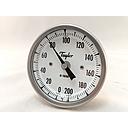 BI-METAL THERM 3"BACK CONNECTED 0/200F 4"STEM 1/2"NPT