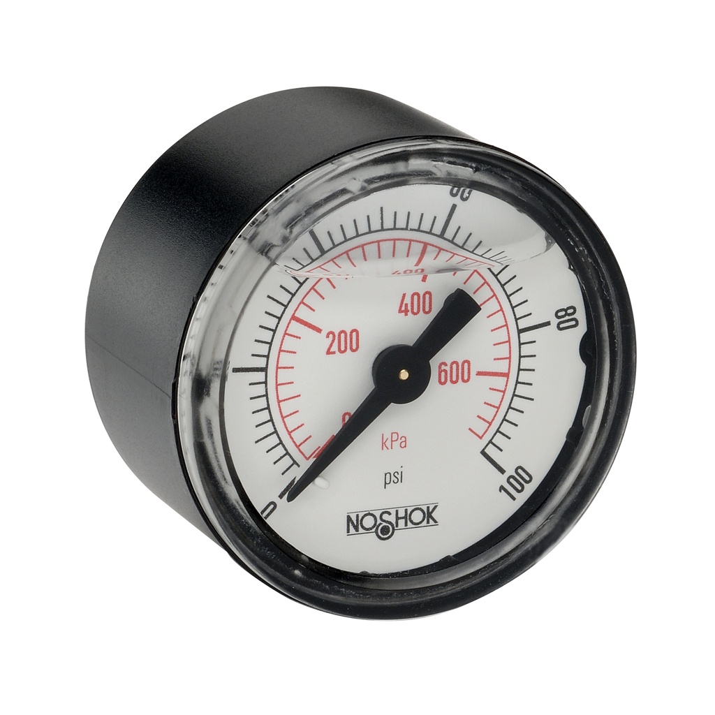 910 Series Liquid Filled Pressure Gauge, 0 psi to 30 psi
