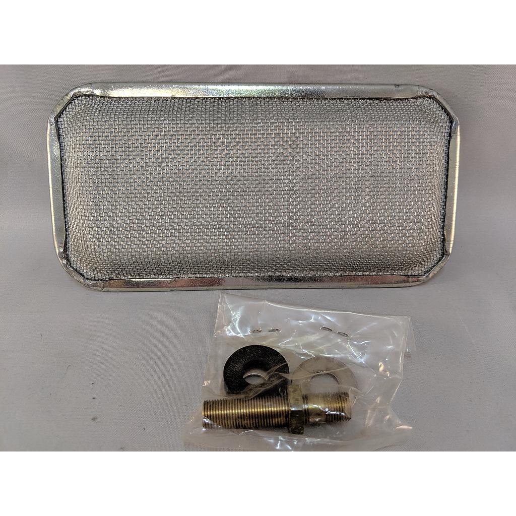 BIN-FLO Aerator L-FG, 3-3/4 in x 7-1/2 in Internal Mount, Fiberglass Diffuser, Galvanized Steel - 16 Mesh Support, Zinc Plated Steel Body