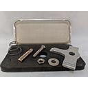 BIN-FLO Aerator L-SS, 3-3/4 in x 7-1/2 in External Mount, Cotton (Canvas) Diffuser, 316 Stainless Steel Mesh Support, Stainless Steel Body