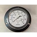 PRESSURE GAUGE 0-160PSI 3.5", FRONT FLANGE CASE 1/4"NPT CBM