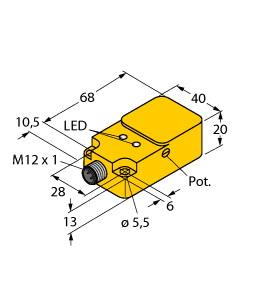 Turck Capacitive Sensor (BC20-Q20-VP4X2-H1141)