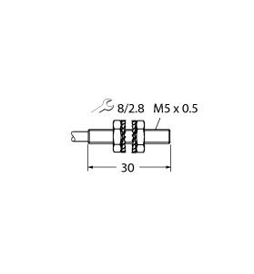 Turck Inductive Sensor, With Increased Temperature Range (BI0.8-EG05-Y1/S100)